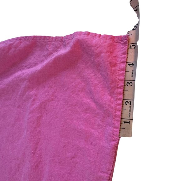 Annex by Casual Corner Pink Button Up Blouse Plus Sz 1X Linen Long Sleeve Shirt - Picture 9 of 9